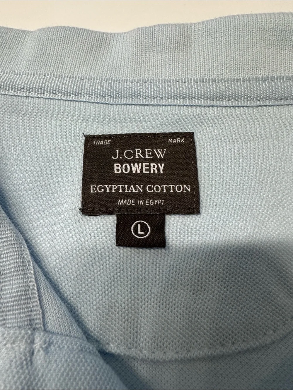 J. Crew Bowery Light Blue Men's Polo Shirt